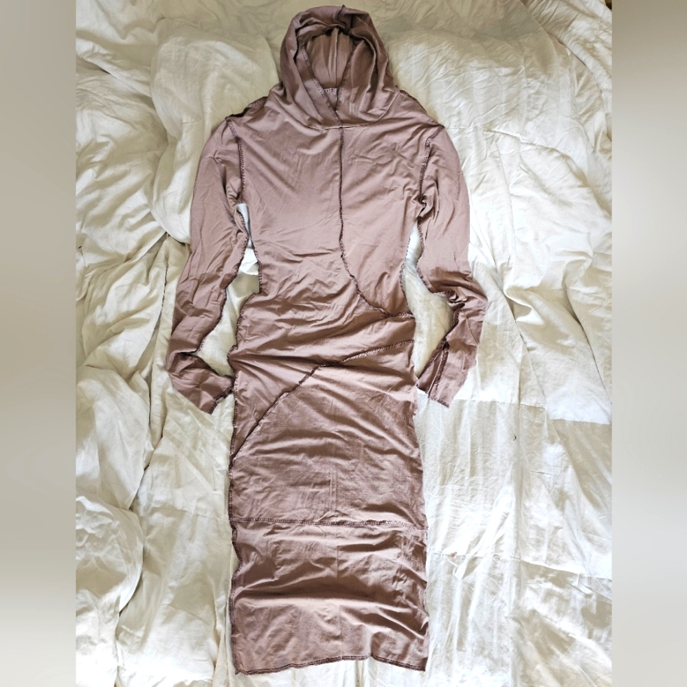 Body Hugging Dress with Hoodie - New!